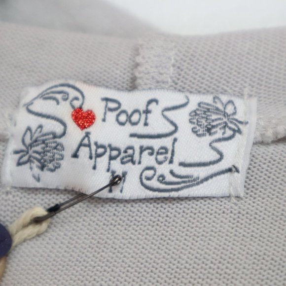 NEW Poof Apparel Womens Pullover Cloud Jersey Hoodie Size M Drawstring Hem Long - Picture 4 of 5